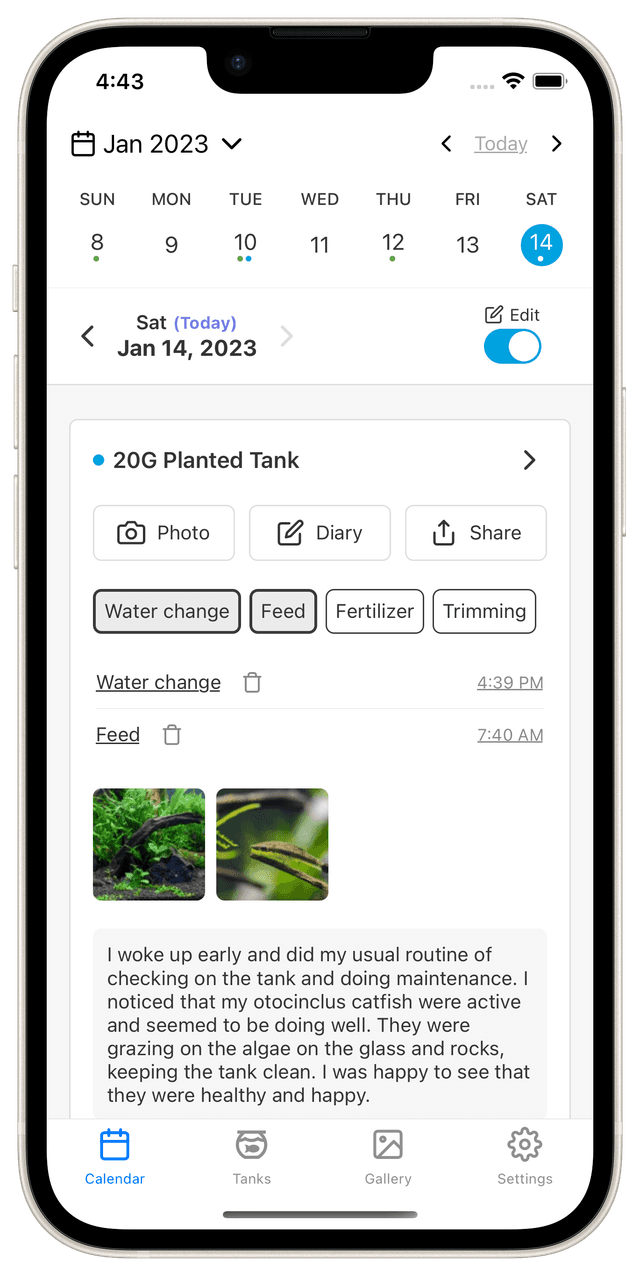 Feature: Effortlessly organize your notes with our calendar view.